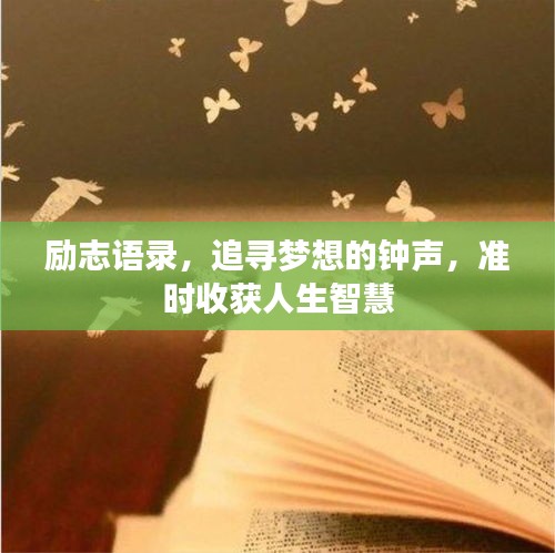 励志语录，追寻梦想的钟声，准时收获人生智慧