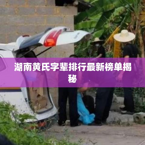 湖南黄氏字辈排行最新榜单揭秘