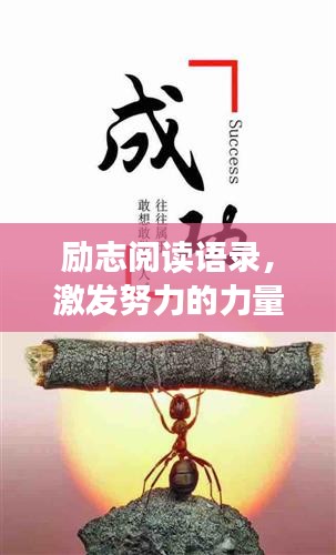 励志阅读语录，激发努力的力量，迈向成功的步伐！