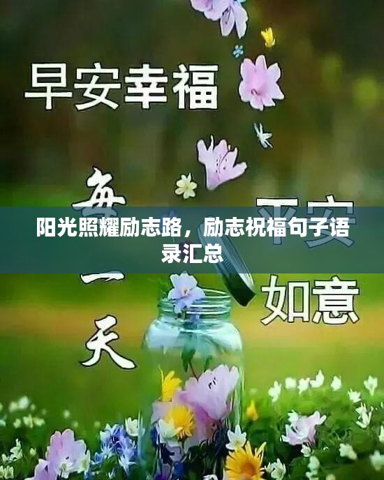 阳光照耀励志路，励志祝福句子语录汇总