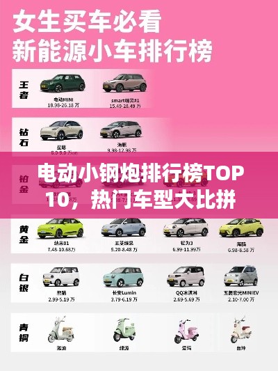 电动小钢炮排行榜TOP10，热门车型大比拼