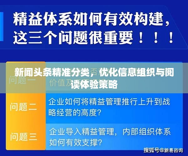 新闻头条精准分类，优化信息组织与阅读体验策略