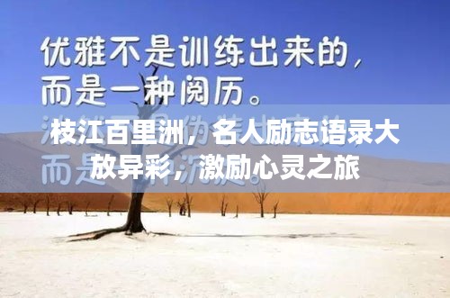 枝江百里洲，名人励志语录大放异彩，激励心灵之旅