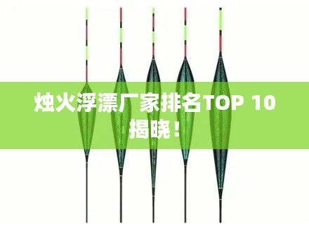 烛火浮漂厂家排名TOP 10揭晓！