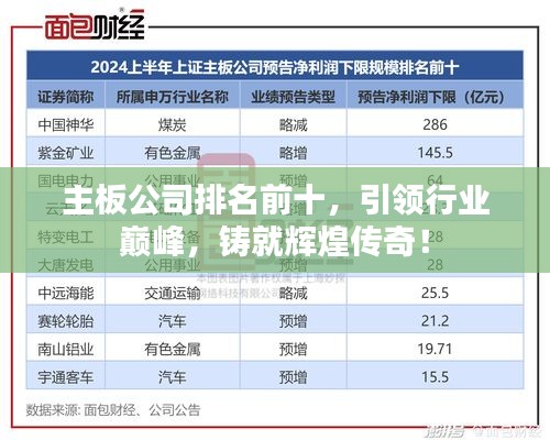 主板公司排名前十，引领行业巅峰，铸就辉煌传奇！