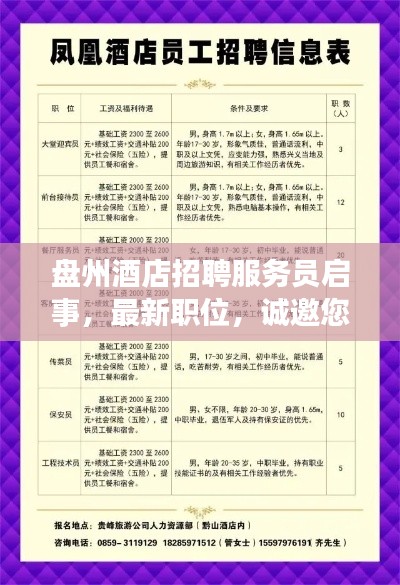 盘州酒店招聘服务员启事，最新职位，诚邀您的加入！