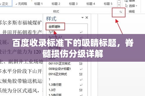百度收录标准下的吸睛标题，脊髓损伤分级详解