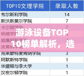 游泳设备TOP10榜单解析，选购指南与深度解读