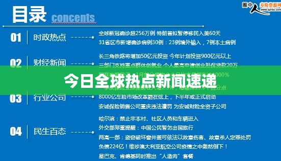 今日全球热点新闻速递