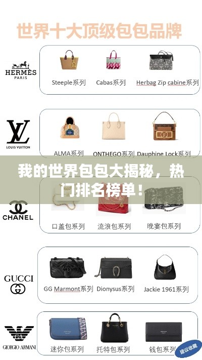 我的世界包包大揭秘，热门排名榜单！