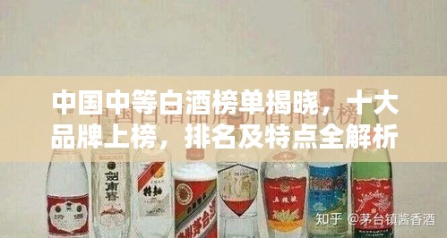 中国中等白酒榜单揭晓，十大品牌上榜，排名及特点全解析！