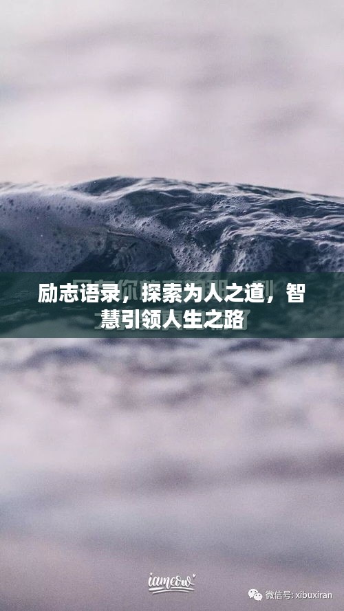 励志语录，探索为人之道，智慧引领人生之路