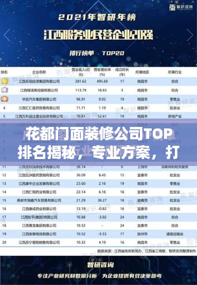 花都门面装修公司TOP排名揭秘，专业方案，打造最佳装修选择！