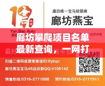 廊坊攀爬项目名单最新查询，一网打尽热门活动资讯