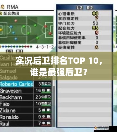 实况后卫排名TOP 10，谁是最强后卫？