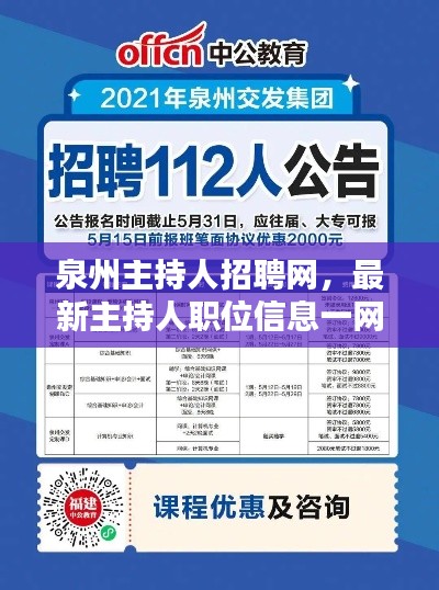 泉州主持人招聘网，最新主持人职位信息一网打尽！