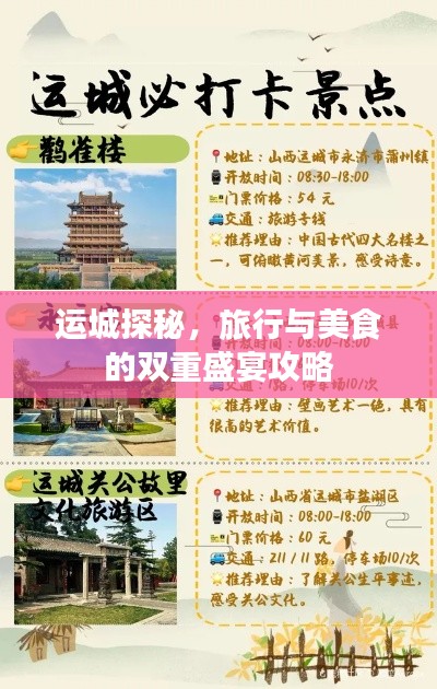 运城探秘，旅行与美食的双重盛宴攻略