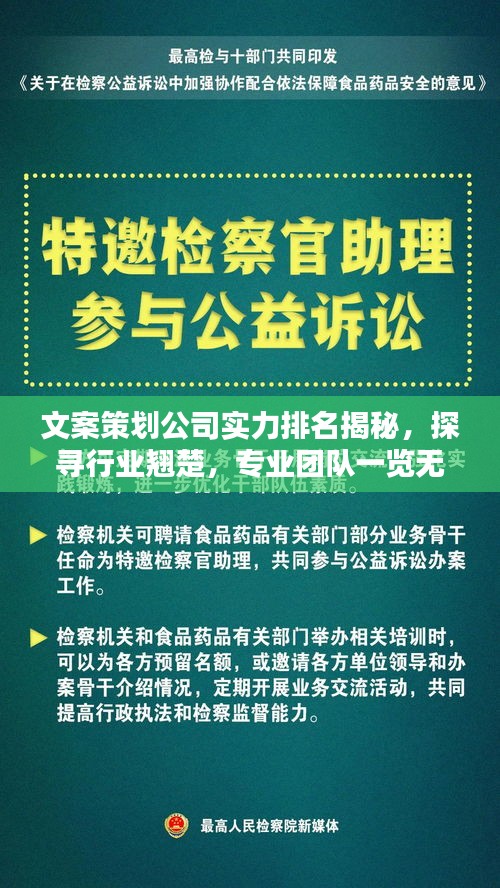 文案策划公司实力排名揭秘，探寻行业翘楚，专业团队一览无遗！