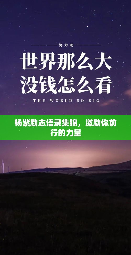 杨紫励志语录集锦，激励你前行的力量